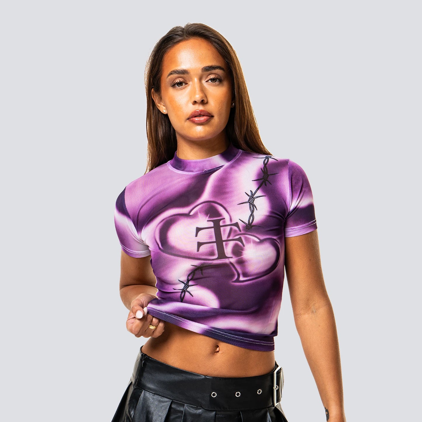 Marble Baby Tee [PURPLE]
