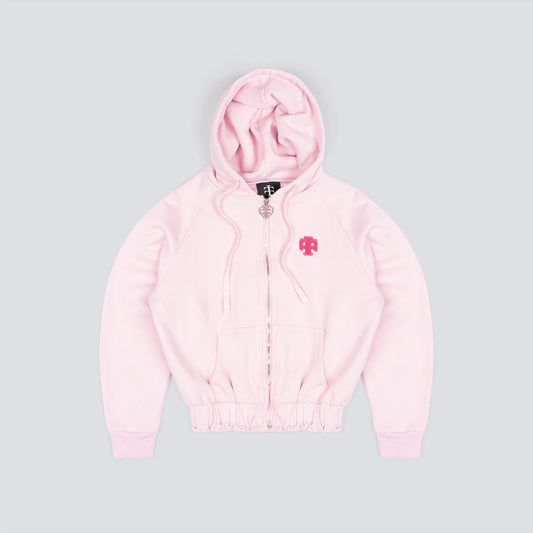 Pink Starz Cropped Hoodie