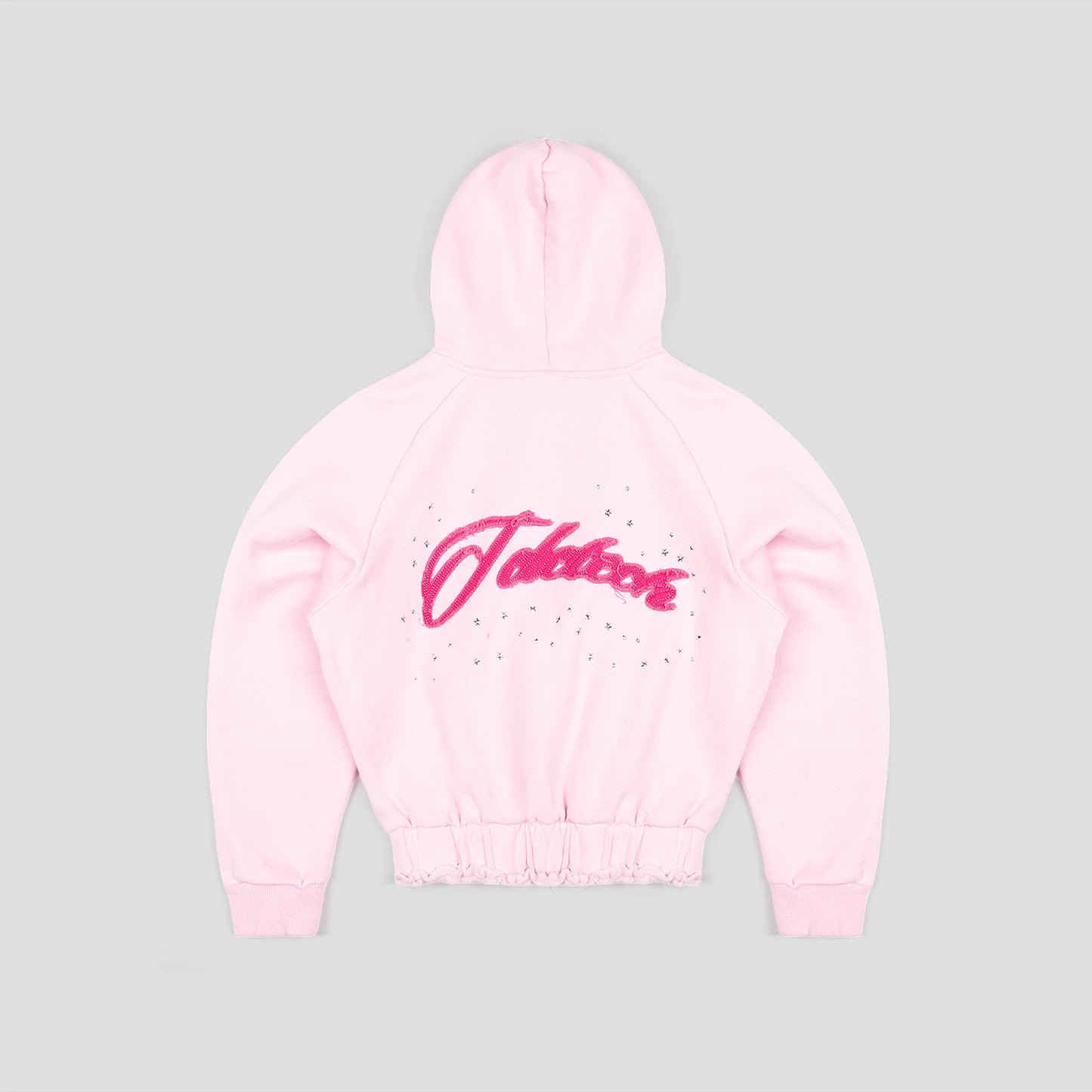 Pink Starz Cropped Hoodie