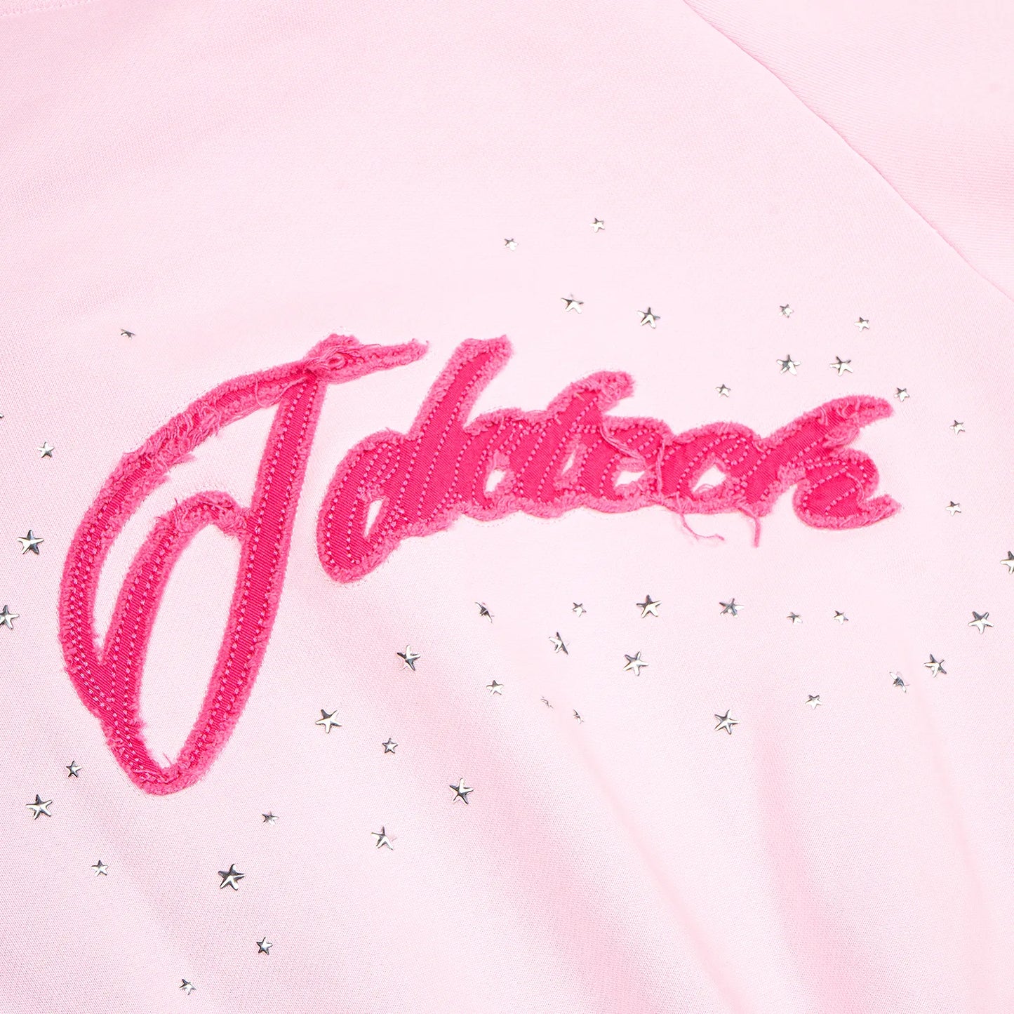 Pink Starz Cropped Hoodie