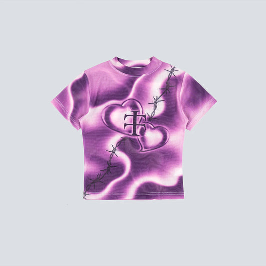 Marble Baby Tee [PURPLE]