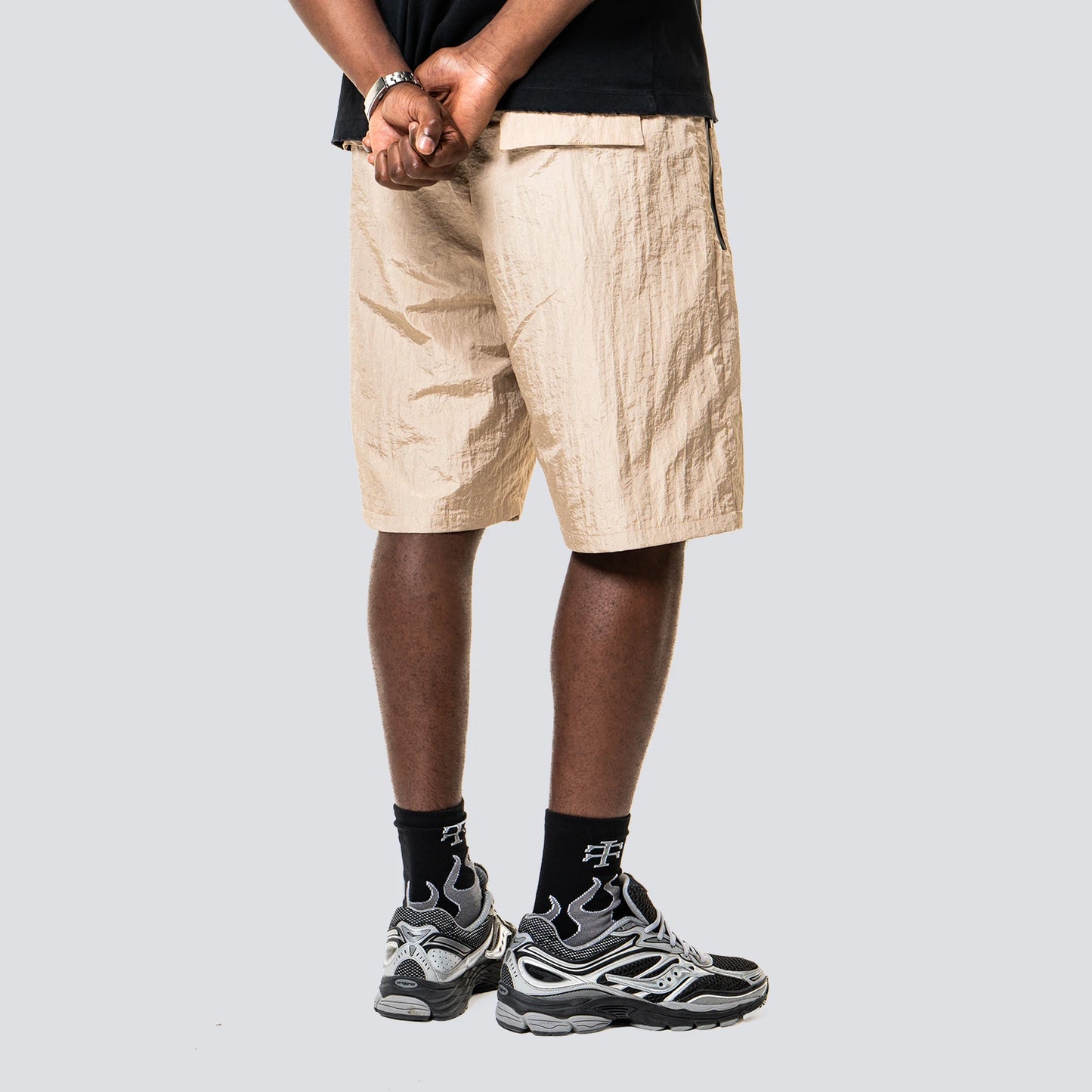 Crinkle Shine Tech Short [GOLD]